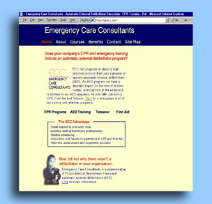 Emergency Care Consultants :: CPR AED First Aid training and refresher training :: Web Site Design by dnetdesigns located in New Jersey